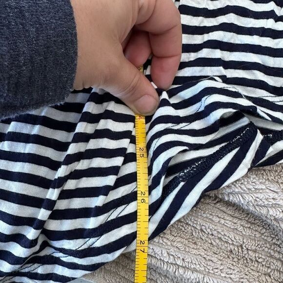 CAbi 5064 Boat Stripe Long Sleeve Asymmetrical Tunic Tee Size M - Picture 8 of 11